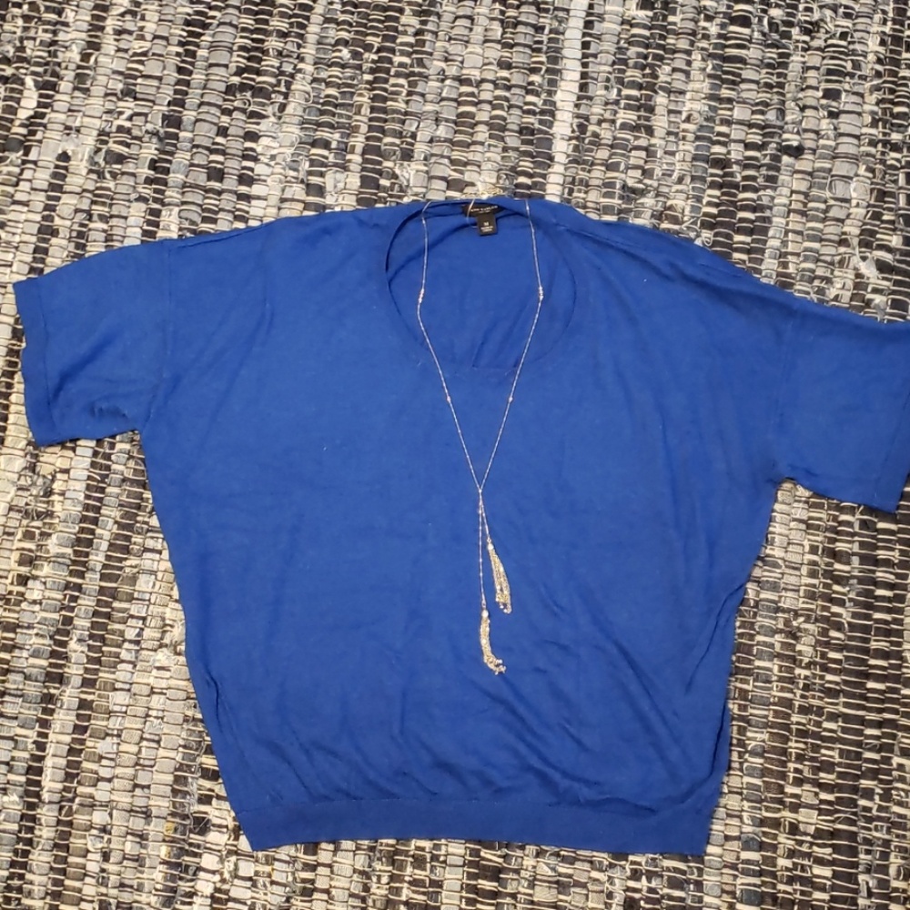 Ann Taylor Sapphire sweater tee